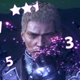 Jack, the main character from the game, crushing purple magic dust in his hand while surrounded by review scores.